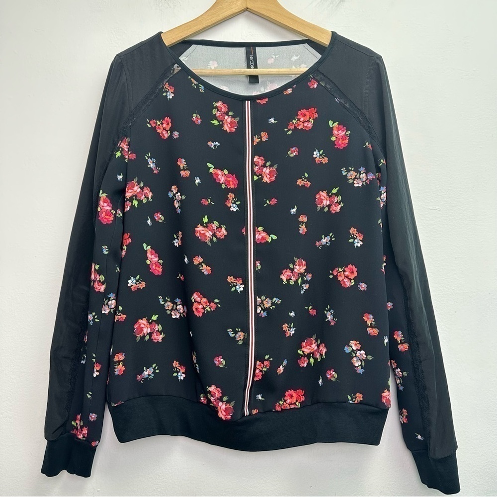 Marc Cain Floral Long Sleeve Blouse Size 8 - Picture 13 of 13